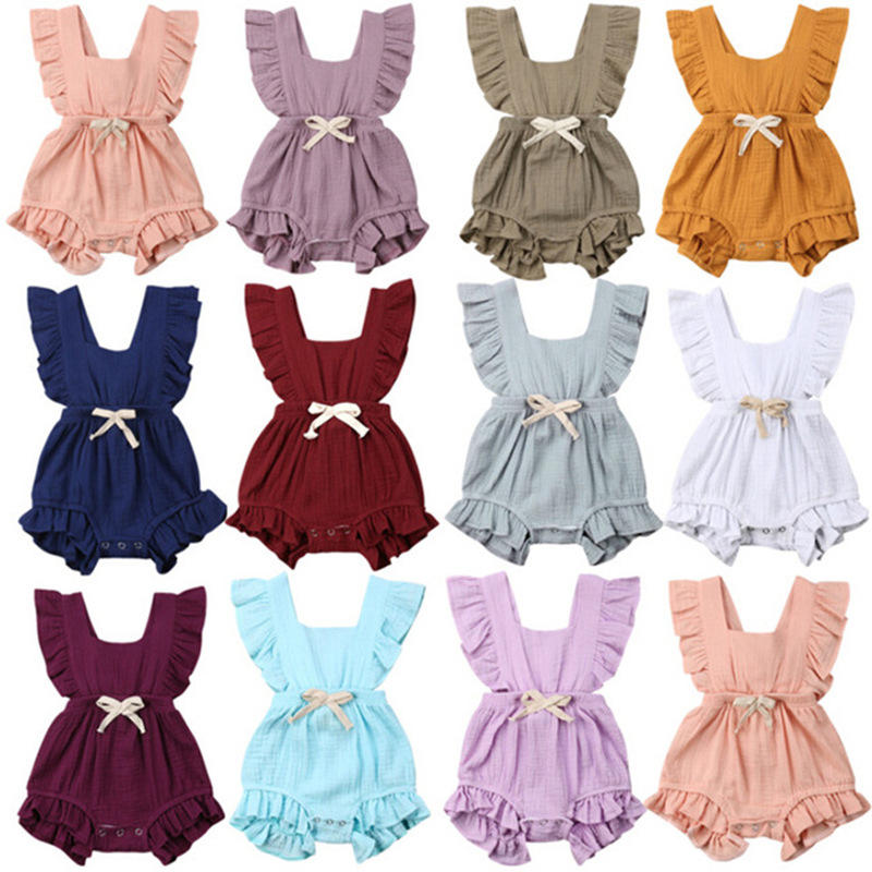 2019 11 color 0-24M Summer Newborn Baby Girls Ruffle Solid Color Romper Jumpsuit Outfits Sunsuit Baby Clothing, Blue
2019 11 color 0-24M Summer Newborn Baby Girls Ruffle Solid Color Romper Jumpsuit Outfits Sunsuit Baby Clothing, Blue