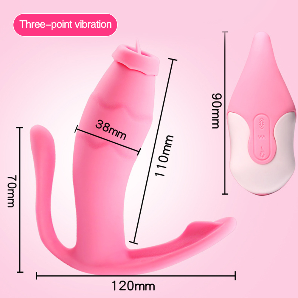 Vibrating Panties Dildo Sex Toys for Women G Spot Clit Stimulator Heating Butterfly Vibrator Remote Control Anal Plug Vibrator Y191022