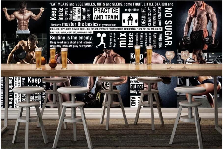 3d wallpaper custom photo HD Muscle Fitness Gym Bar tv background Home decor 3d wall murals wallpaper for walls 3 d living room, Non-woven wallpaper
3d wallpaper custom photo HD Muscle Fitness Gym Bar tv background Home decor 3d wall murals wallpaper for walls 3 d living room, Non-woven wallpaper