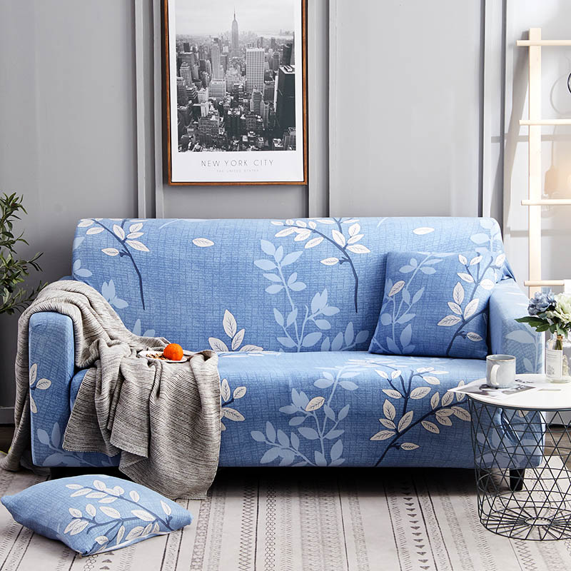 Nordic Style Slipcovers Sofa Cover Cotton Elastic Sofa Cover for Living Room Couch Towel Single/Two/Three/Four-seater