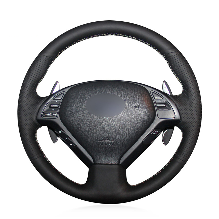 Hand-stitched DIY Black Micro Fiber Leather Car Steering Wheel Cover for Infiniti G25 G35 G37 EX EX35 EX37 Q Q40 Q60 QX50 (US)
Hand-stitched DIY Black Micro Fiber Leather Car Steering Wheel Cover for Infiniti G25 G35 G37 EX EX35 EX37 Q Q40 Q60 QX50 (US)
