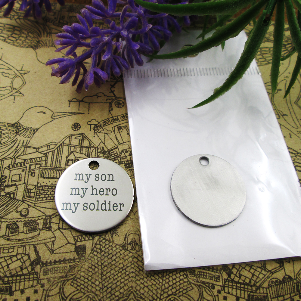 40pcs--"my son my hero my soldier"stainless steel charms more style for choosing DIY Charms pendants for necklace
40pcs--"my son my hero my soldier"stainless steel charms more style for choosing DIY Charms pendants for necklace