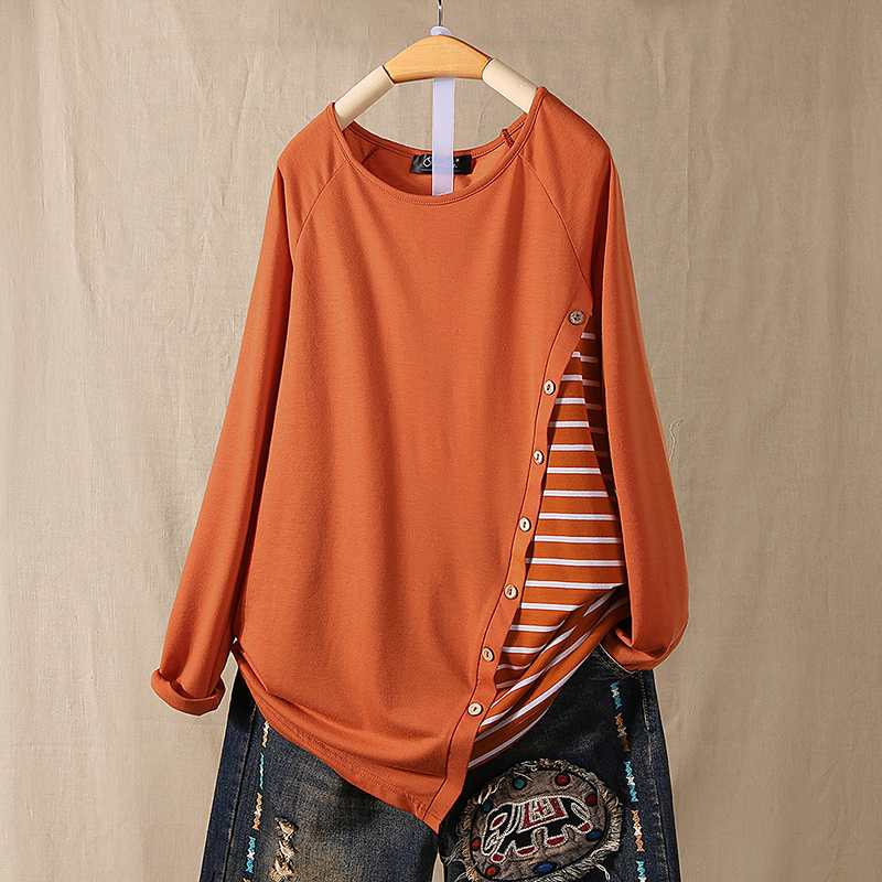 2020 Spring Striped Patchwork Blouse ZANZEA Women Irregular Shirts Casual Vintage Long Sleeve Tunic Tops Female Chemise Blusas, Black
2020 Spring Striped Patchwork Blouse ZANZEA Women Irregular Shirts Casual Vintage Long Sleeve Tunic Tops Female Chemise Blusas, Black