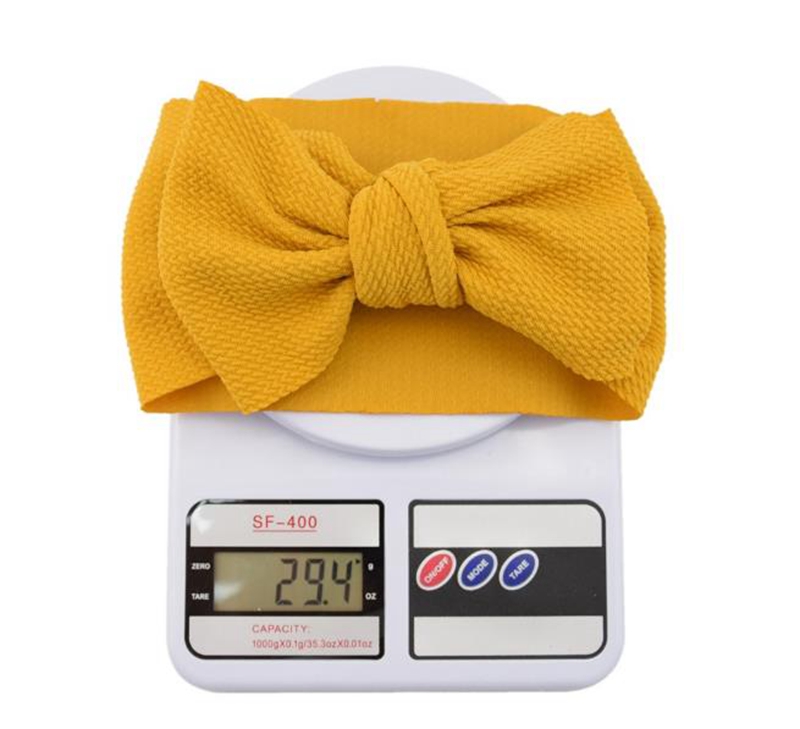 Hair Bows Headband Nylon Fabric Elastic Hair Bands Wide Turban Newborn Head Wrap DIY Girls Hair Accessories Photo Props 27 Color DW4884