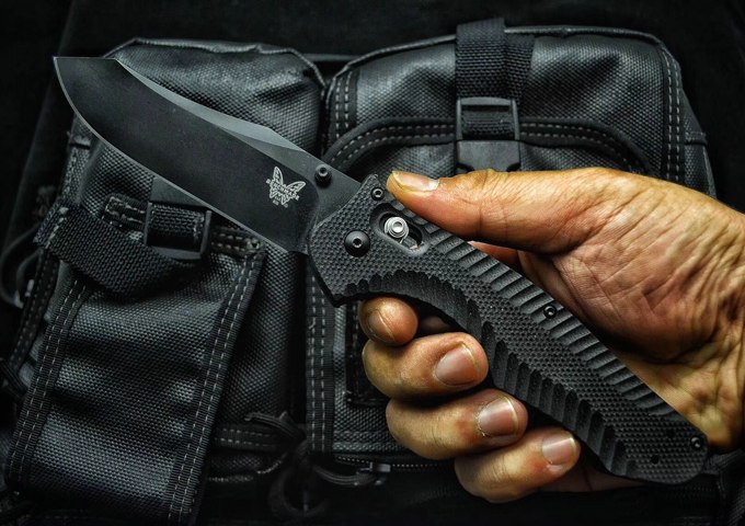Top! BM Series 810BK Osborne Contego Folding Knife 3.98" GB-D2 Black Plain Blade, OEM Black BM42 3310BK BM 940 943 Pocket Survival Knives
Top! BM Series 810BK Osborne Contego Folding Knife 3.98" GB-D2 Black Plain Blade, OEM Black BM42 3310BK BM 940 943 Pocket Survival Knives
