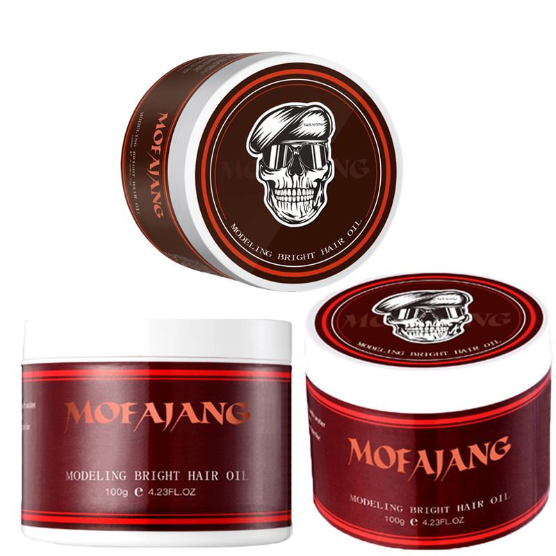 mofajang hair pomade 100g strong style restoring hair wax skeleton cream long lasting hair oil no greasy
mofajang hair pomade 100g strong style restoring hair wax skeleton cream long lasting hair oil no greasy
