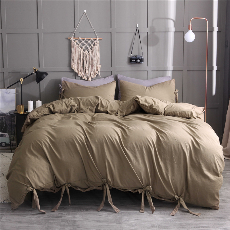 HM Life Home textile 3Pcs/Set Cotton Solid Simple Style Soft Comfortable Lace-up Bedding Sets Pillowcase Duvet Cover Sets, White
HM Life Home textile 3Pcs/Set Cotton Solid Simple Style Soft Comfortable Lace-up Bedding Sets Pillowcase Duvet Cover Sets, White