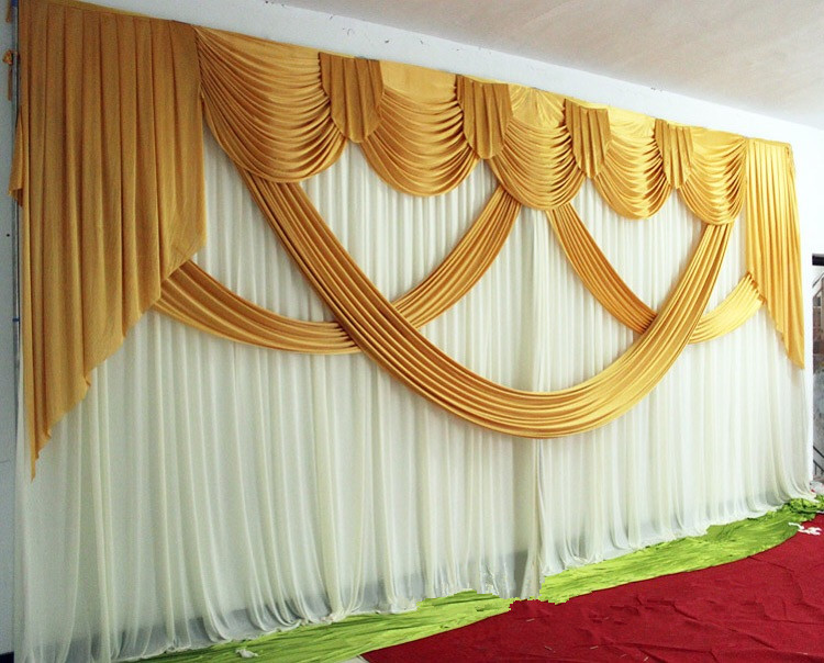 3m*6m Luxury Gold Wedding Backdrop with Beatiful Swag Wedding drape and curtain wedding marriage decoration 116
3m*6m Luxury Gold Wedding Backdrop with Beatiful Swag Wedding drape and curtain wedding marriage decoration 116