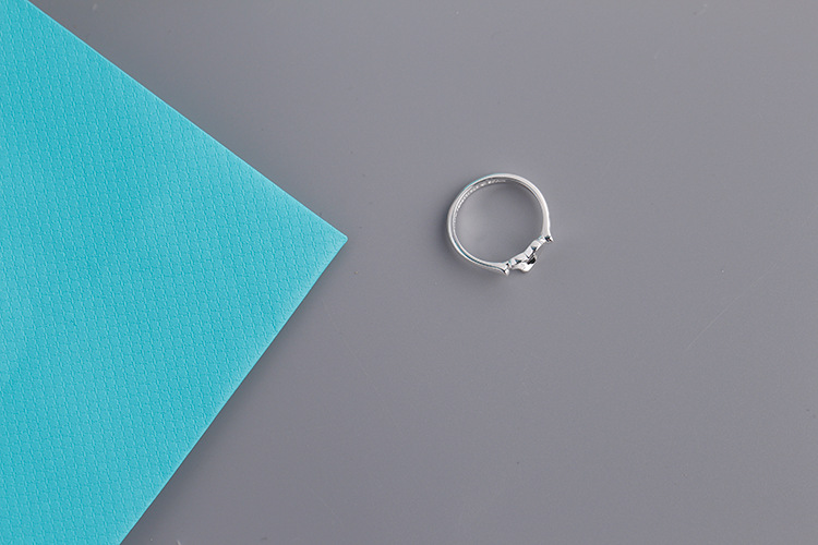 Wholesale-High quality 925 sterling silver ring for women heart shape rings wedding party accessories