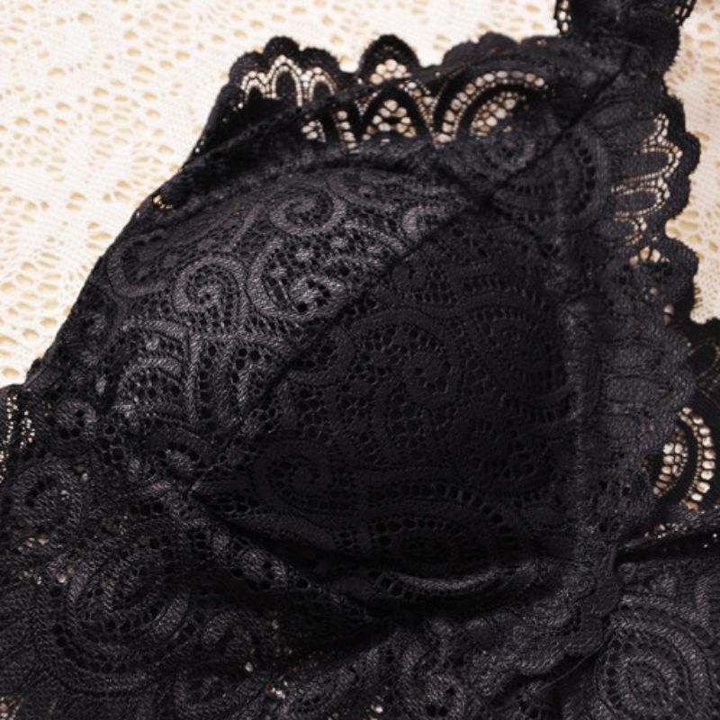 2018 New Sexy Women Lace Crochet Bralette Bra Bustier Crop Top Floral Cami Padded Tank Tops