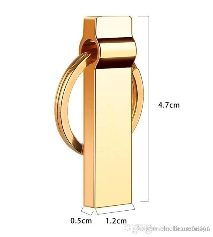 100 Real Capacity Gold 128GB 30 USB Flash Drive Memory Stick Pen Drive