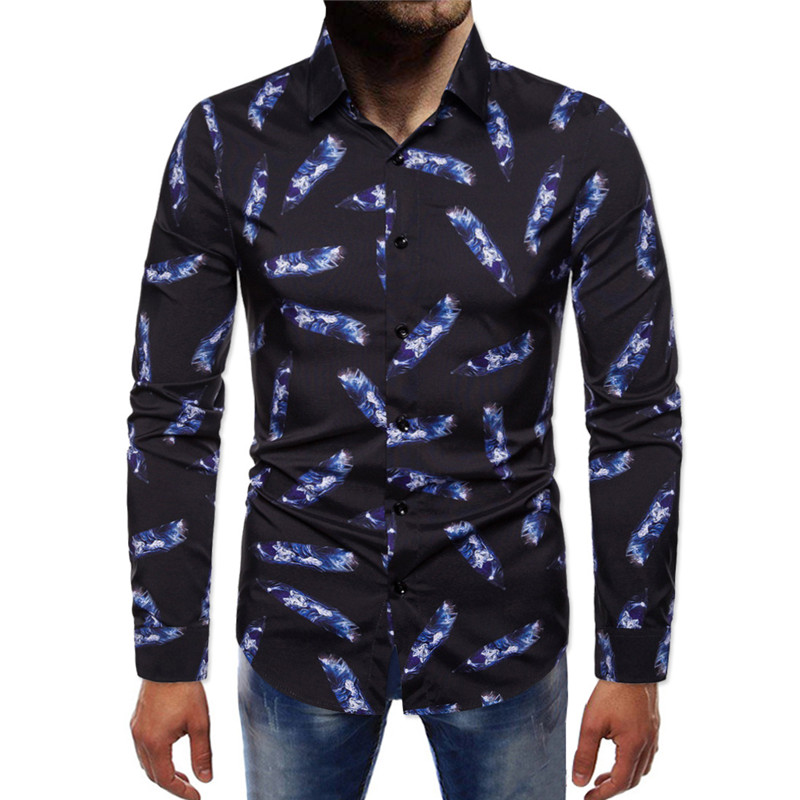 Fashion Black Print Shirt Men 2020 Brand New Slim Fit Long Sleeve Mens Dress Shirts Casual Streetwear Men Clothing Camisa Hombre, As picture show
Fashion Black Print Shirt Men 2020 Brand New Slim Fit Long Sleeve Mens Dress Shirts Casual Streetwear Men Clothing Camisa Hombre, As picture show