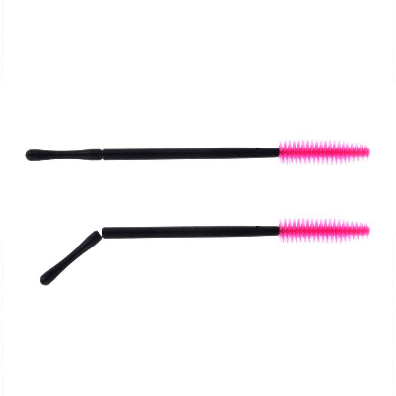 50Pcs Disposable Silicone Eyelash Brush Comb Mascara Wands Eye Lashes Extension Individual Applicator Eye Beauty Makeup