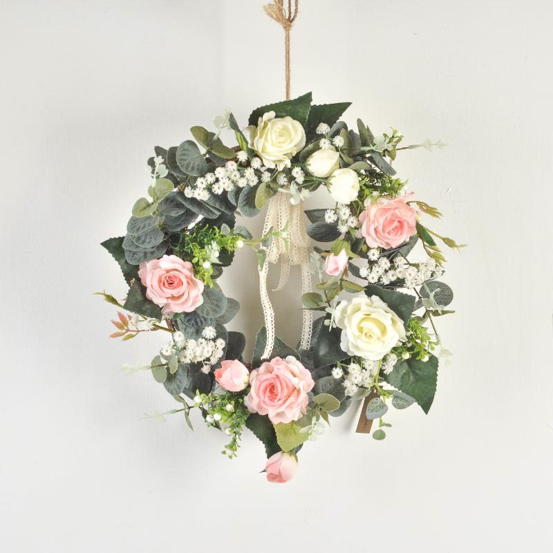 Cilected 33Cm Silk Rose Artificial Flowers Wreaths For Door Wedding Art Hanging Garland Wall Hanging Home Party Decoration, A107r
Cilected 33Cm Silk Rose Artificial Flowers Wreaths For Door Wedding Art Hanging Garland Wall Hanging Home Party Decoration, A107r