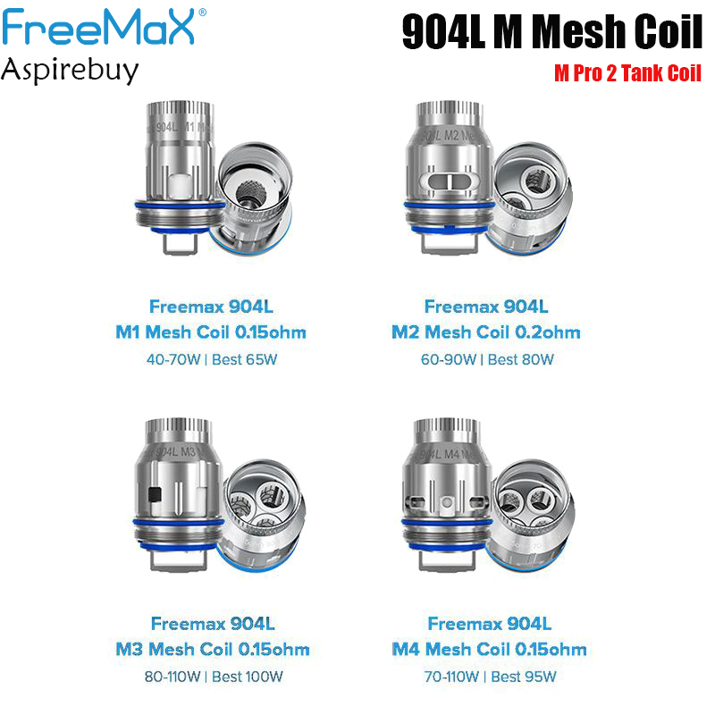 Freemax M Pro 2 Tank Coil Freemax 904L M Mesh Coil M1/M2/M3/M4 Coil 3pcs/Pack for Freemax Maxus 200W Authentic
Freemax M Pro 2 Tank Coil Freemax 904L M Mesh Coil M1/M2/M3/M4 Coil 3pcs/Pack for Freemax Maxus 200W Authentic