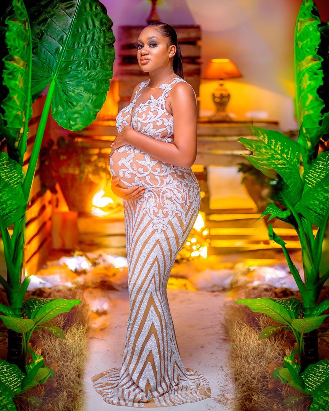 2020 Aso Ebi Arabi Maternity Pregnant Mermaid Evening Dresses Illusion Lace Prom Dresses Sexy Formal Party Second Reception Gowns ZJ224