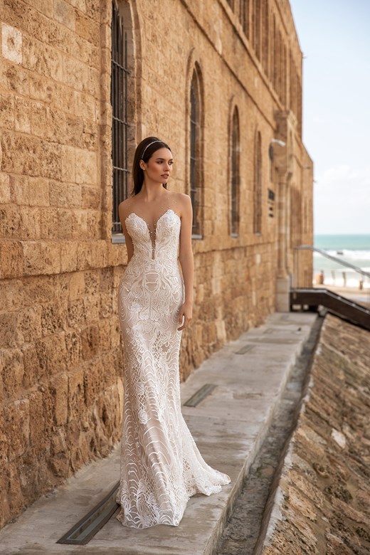 2020 Sexy Backless Wedding Dresses Sheer O Neck Lace Appliqued Mermaid Wedding Dress Sweep Train Custom Made Robes De Mariée