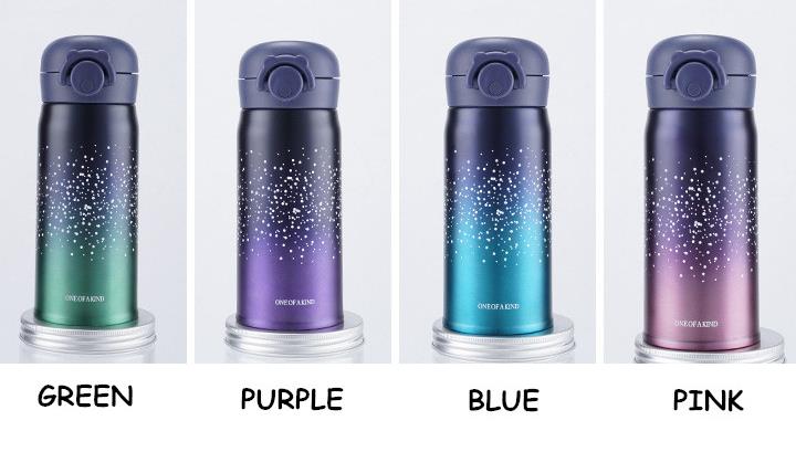 Starry Sky 304 Stainless Steel Vacuum Cup Thermos Water Bottle Flasks Insulated Cup Travel Bottle gift Drinkware 500ml 350ml
