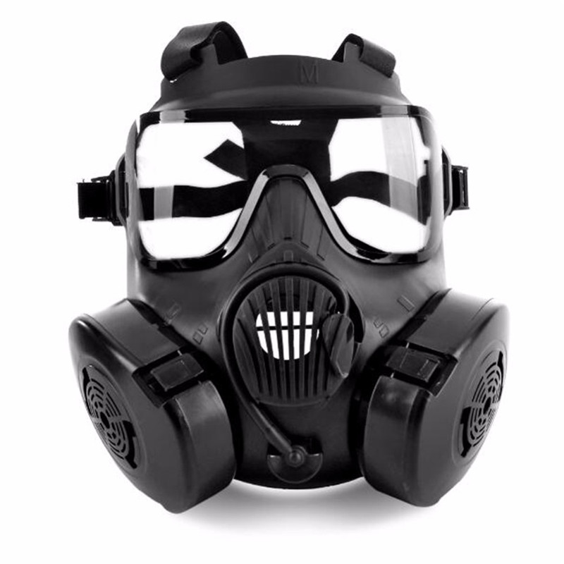 1 Pcs Cycling Face Mask Wide Vision Protective Tactical Mask Adults Full Face CS Accessories With Fan For Camping, Black
1 Pcs Cycling Face Mask Wide Vision Protective Tactical Mask Adults Full Face CS Accessories With Fan For Camping, Black
