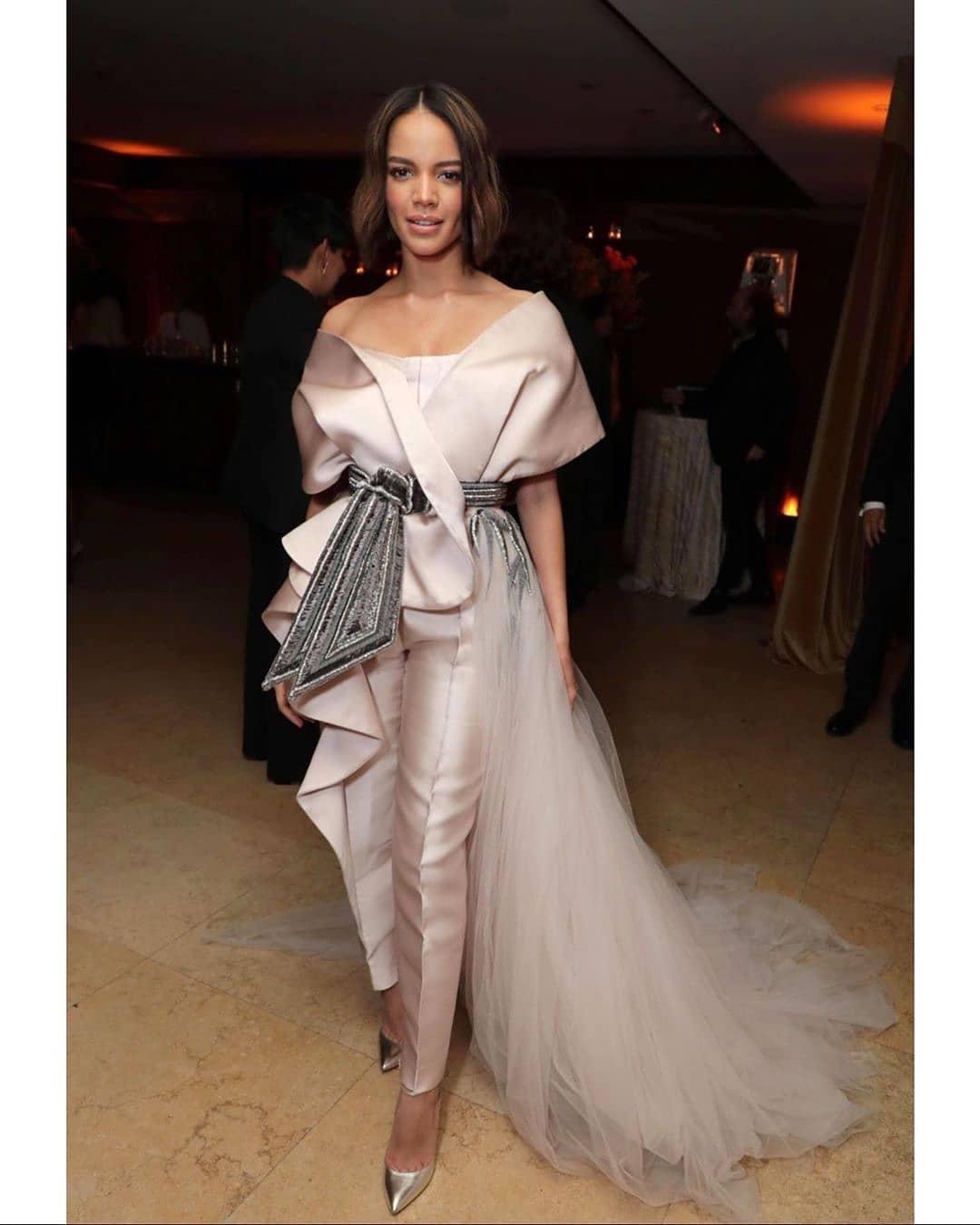 2020 Arabic Jumpsuit Prom Dresses With Detachable Train Off The Shoulder Evening Gowns Plus Size Formal Party Second Gowns