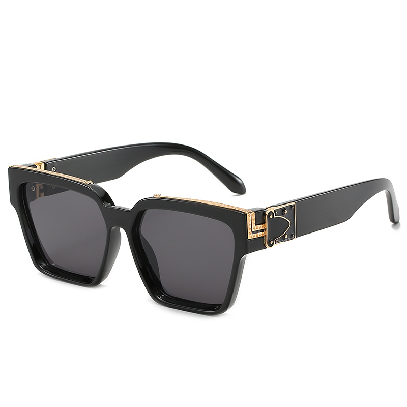 High quality sunglasses Shiny Gold Summer Style Laser Logo Gold Plated Top Sunglasses Retro Vintage Men Sunglasses, White;black
High quality sunglasses Shiny Gold Summer Style Laser Logo Gold Plated Top Sunglasses Retro Vintage Men Sunglasses, White;black