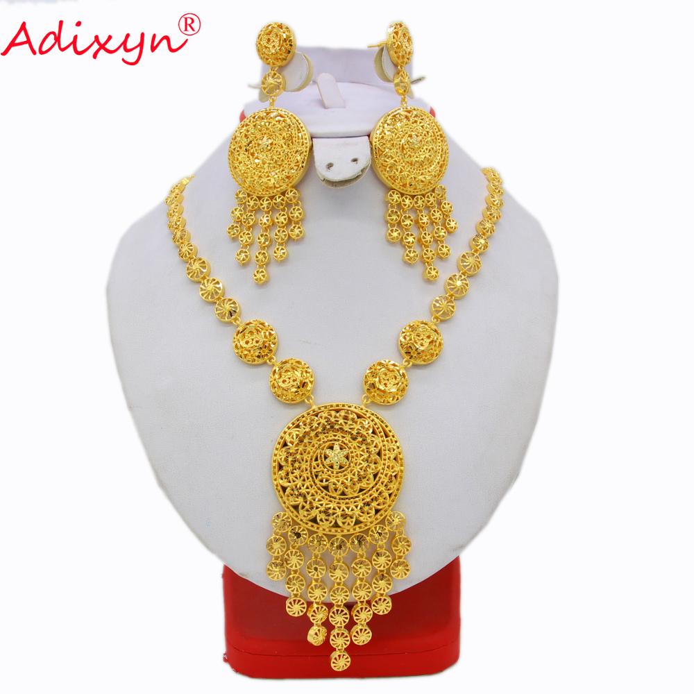 Adixyn Long Chokers Earrings Jewelry For Women Gold Color Brass African/Ethiopian/India/Middle East Items N11025, As pic
Adixyn Long Chokers Earrings Jewelry For Women Gold Color Brass African/Ethiopian/India/Middle East Items N11025, As pic