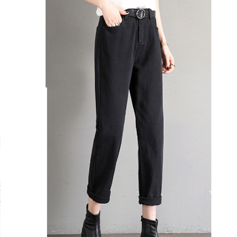 spring Korean fashion black jeans women loose slim wild harem pants high waist nine points lady pants plus size white black
spring Korean fashion black jeans women loose slim wild harem pants high waist nine points lady pants plus size white black