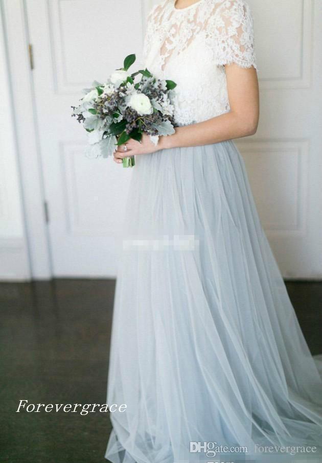 2019 Cheap Country Style Bohemian Bridesmaid Dress Vintage Top Lace Garden Wedding Party Guest Maid of Honor Gown Plus Size Custom Made