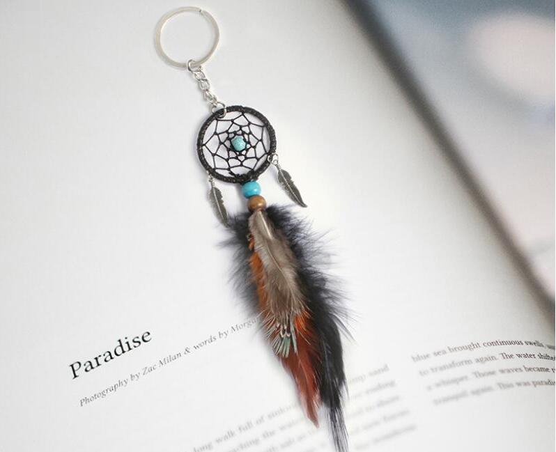 Mini Dreamcatcher Keychain Car Hanging Handmade Vintage Enchanted Forest Dream Catcher Net With Feather Decoration Ornament 
Mini Dreamcatcher Keychain Car Hanging Handmade Vintage Enchanted Forest Dream Catcher Net With Feather Decoration Ornament