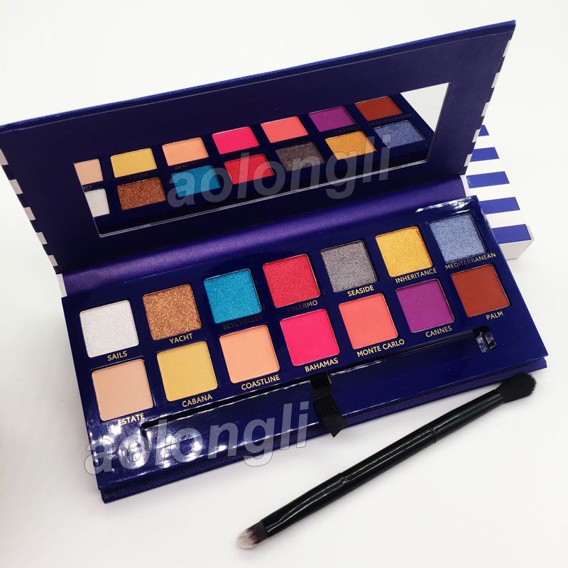 New Arrivals Makeup Riviera 14 color eyeshadow palette with brush beauty shimmer matte eye shadow hills palette free shipping
New Arrivals Makeup Riviera 14 color eyeshadow palette with brush beauty shimmer matte eye shadow hills palette free shipping