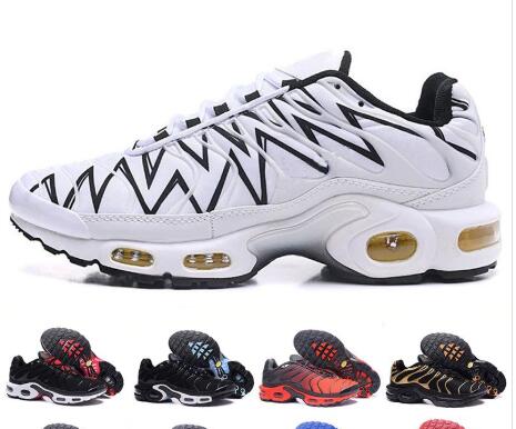 Classic Triple Black Gold TN Men Running shoes Breathable Mesh Chaussures Homme Tn REqUin Noir mens trainer designer Sports sneakers 40-46, White;red
Classic Triple Black Gold TN Men Running shoes Breathable Mesh Chaussures Homme Tn REqUin Noir mens trainer designer Sports sneakers 40-46, White;red