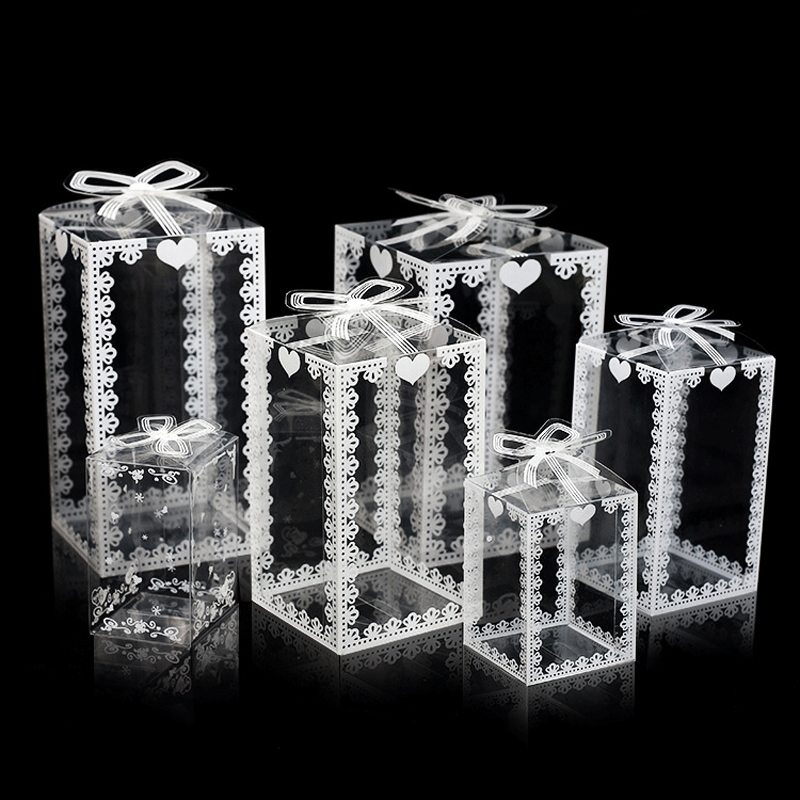 5/10pcs Lace Clear PVC Packing Box Wedding Gift boxs Christmas Favor Cake Chocolate Candy Apple Gift Event Transparent Box/Case
5/10pcs Lace Clear PVC Packing Box Wedding Gift boxs Christmas Favor Cake Chocolate Candy Apple Gift Event Transparent Box/Case
