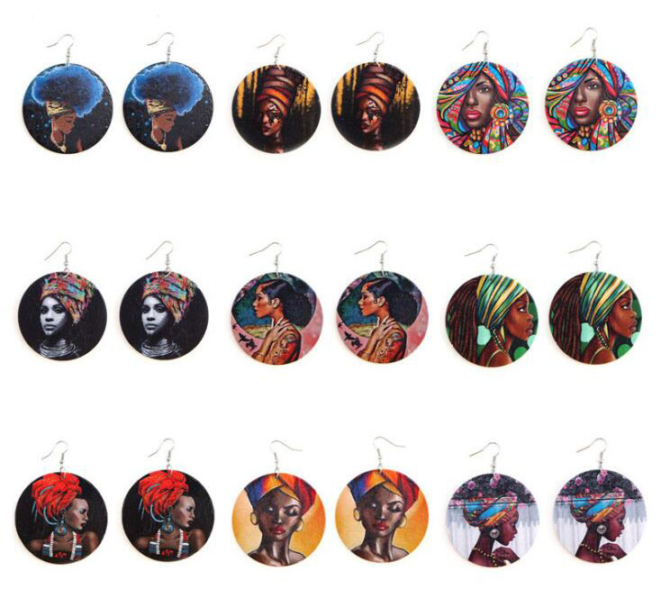 Ethnic Style African Women Printed Wooden Earrings Colorful Dangle Afro Girls Wood Charm Pendant Ear Hook Eardrop Earring For Women
Ethnic Style African Women Printed Wooden Earrings Colorful Dangle Afro Girls Wood Charm Pendant Ear Hook Eardrop Earring For Women