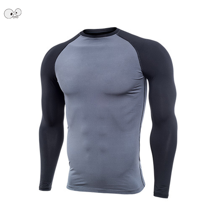 Quick Dry Elastic Compression Running Shirts Mens Gym Fitness Long Sleeve Raglan T Shirt Breathable Sportswear Rashgard Tops, Gray black
Quick Dry Elastic Compression Running Shirts Mens Gym Fitness Long Sleeve Raglan T Shirt Breathable Sportswear Rashgard Tops, Gray black