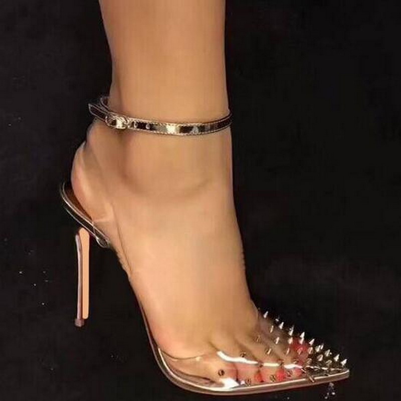 Free Shipping 2019 New Fashion Women Lady Slingback Women Shoes 2018 New Spring Summer Sandals Transparent Heels PVC Rivets Wedding Shoes, Black
Free Shipping 2019 New Fashion Women Lady Slingback Women Shoes 2018 New Spring Summer Sandals Transparent Heels PVC Rivets Wedding Shoes, Black