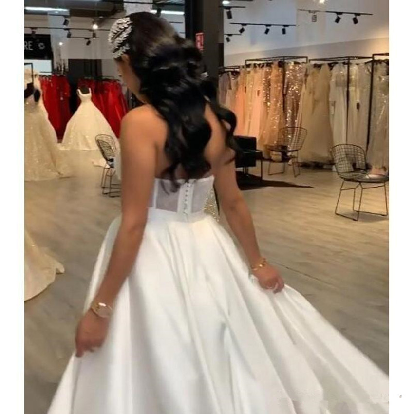 Lace Stain Women Wedding Jumpsuit with Removable Skirt 2024 New Strapless Abiye Bride Wedding Gowns with Pant Suit Deane Lita