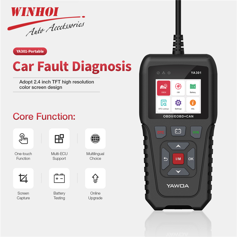 OBD2 Scanner Automotive Car Code Reader 2.4" TFT Color Screen Car Diagnostic Scanner Auto OBD2 Professional Test Tool
OBD2 Scanner Automotive Car Code Reader 2.4" TFT Color Screen Car Diagnostic Scanner Auto OBD2 Professional Test Tool