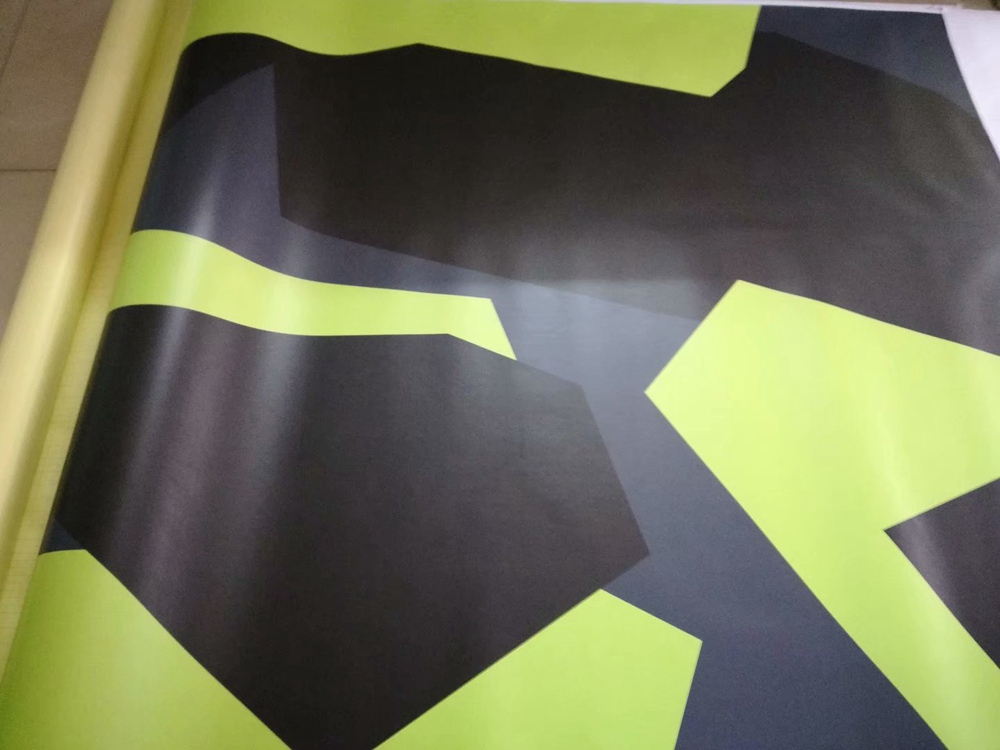 Yellow gray black pixel styl Camoufalge Vinyl wrap for car wrap covering Camo Truck Wrap covering foil Self adhesive sticker 1.52x30m 5x98ft