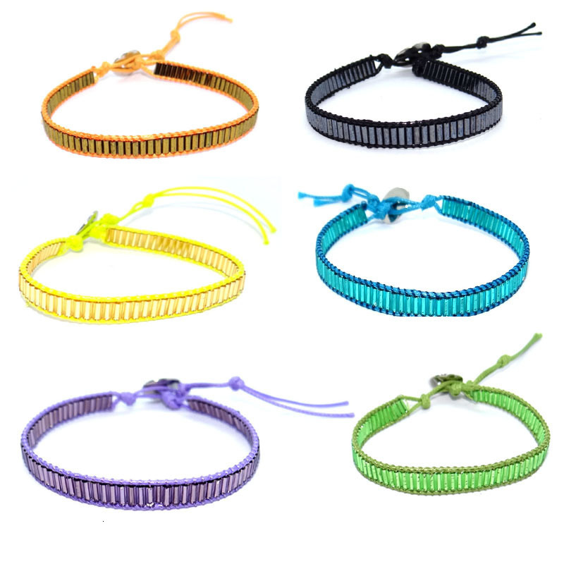 Chick Buckle A String Of Beads Glass Tube Pearl Weave Bracelet Wax String Manual Sew Bracelet
Chick Buckle A String Of Beads Glass Tube Pearl Weave Bracelet Wax String Manual Sew Bracelet