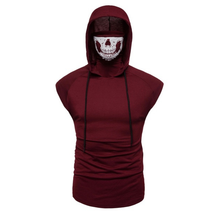 MS 2020 men tshirt hooded solid color design pullover Skull masked paneled high collar fashion new arrival sleeveless tank tops Vest DL276, Dark grey
MS 2020 men tshirt hooded solid color design pullover Skull masked paneled high collar fashion new arrival sleeveless tank tops Vest DL276, Dark grey