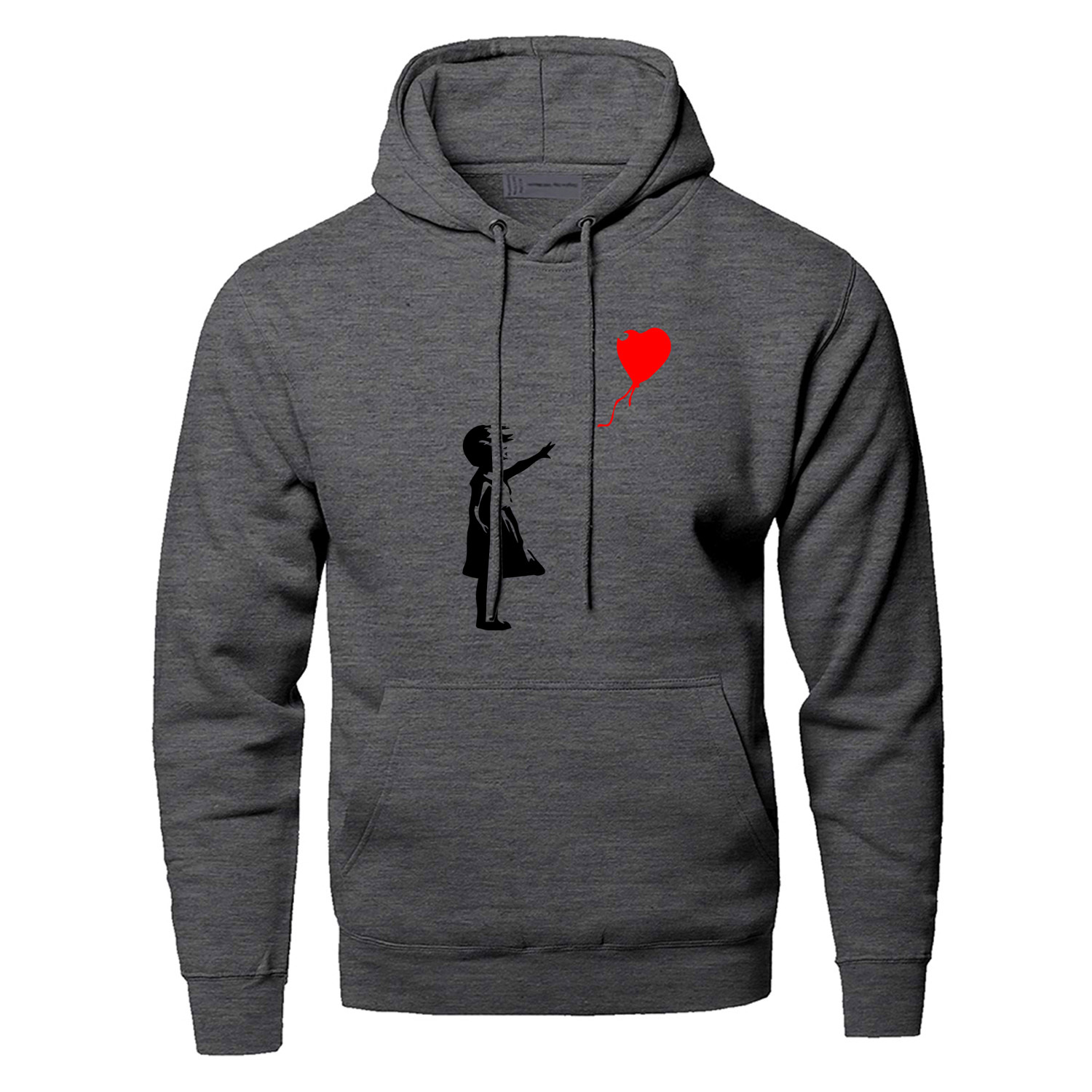 World Peace Hoodies Sweatshirts Men Kcco Balloon Girl Banksy Love Hooded Sweatshirt Hoodie Winter Autumn Warm Print Streetwear T200104