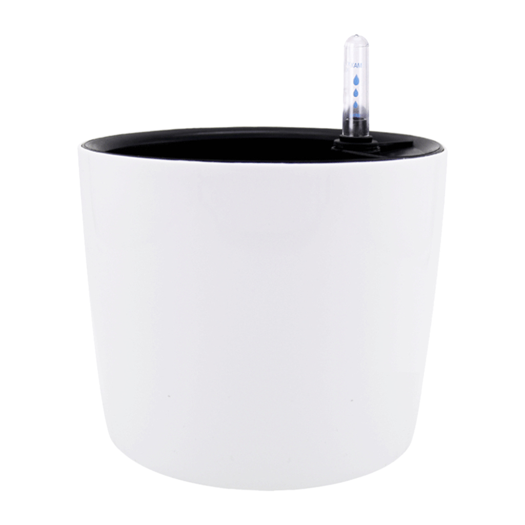 round self watering planter wicking pots with water level indicator for indoor golden ivy, african violet, orchid
round self watering planter wicking pots with water level indicator for indoor golden ivy, african violet, orchid