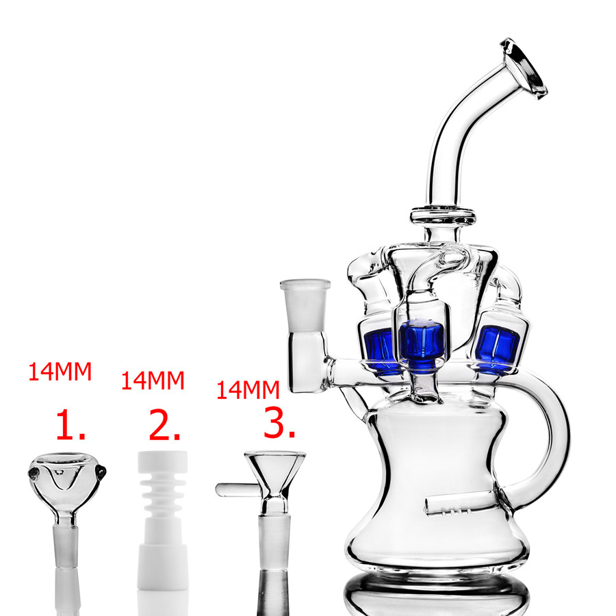 9.4 Inchs New design Glass Bong Heady dab rig with inline colored perc double function water pipe shisha Bowl 14mm joint
9.4 Inchs New design Glass Bong Heady dab rig with inline colored perc double function water pipe shisha Bowl 14mm joint