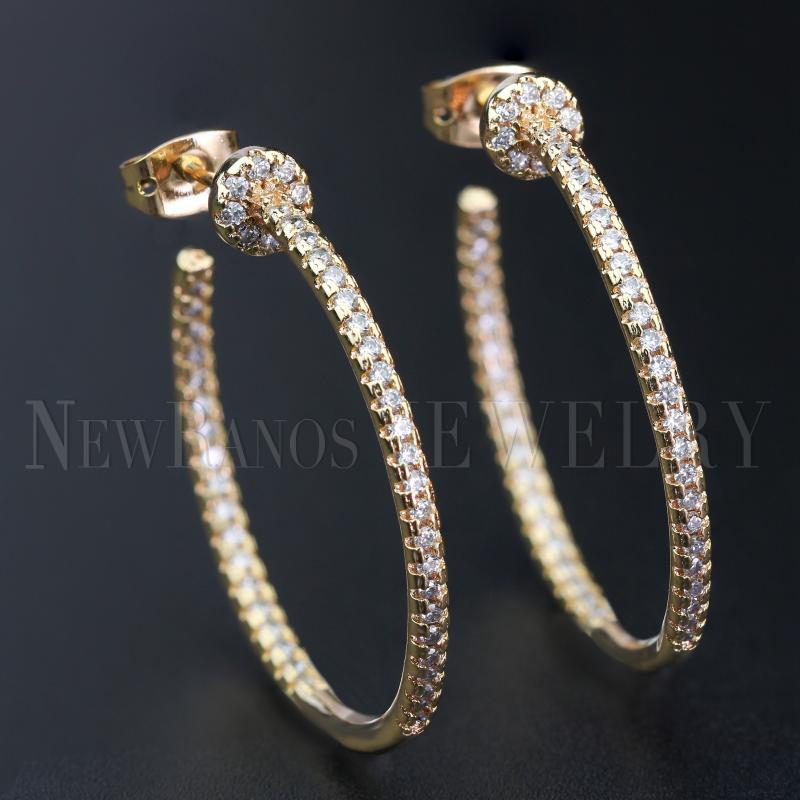 Hoop & Huggie Ranos Luxury Champagne Gold Earrings Cubic Zircons Circle Round Fr Bridal Wedding Party Women Jewelry EQM004514
Hoop & Huggie Ranos Luxury Champagne Gold Earrings Cubic Zircons Circle Round Fr Bridal Wedding Party Women Jewelry EQM004514