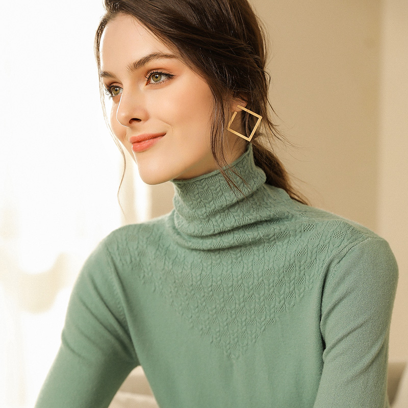 High quality sweater women turtleneck pullover women winter cashmere sweater Before and after wheat spike solid knit, Black
High quality sweater women turtleneck pullover women winter cashmere sweater Before and after wheat spike solid knit, Black