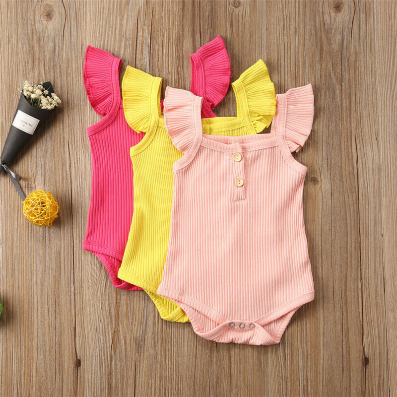 Toddler Infant Newborn Baby Girl Sleeveless Bodysuit Clothes Summer Solid Pure Buttons Striped Jumpsuit Outfits Clothing, Pink
Toddler Infant Newborn Baby Girl Sleeveless Bodysuit Clothes Summer Solid Pure Buttons Striped Jumpsuit Outfits Clothing, Pink