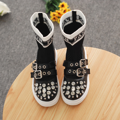 Brand Children Socks Boots Kids Crystal Boots Girls Luxury Flat Shoes Girls Designer Mid-Calf Boot 2020 New Fashion Trend, White
Brand Children Socks Boots Kids Crystal Boots Girls Luxury Flat Shoes Girls Designer Mid-Calf Boot 2020 New Fashion Trend, White