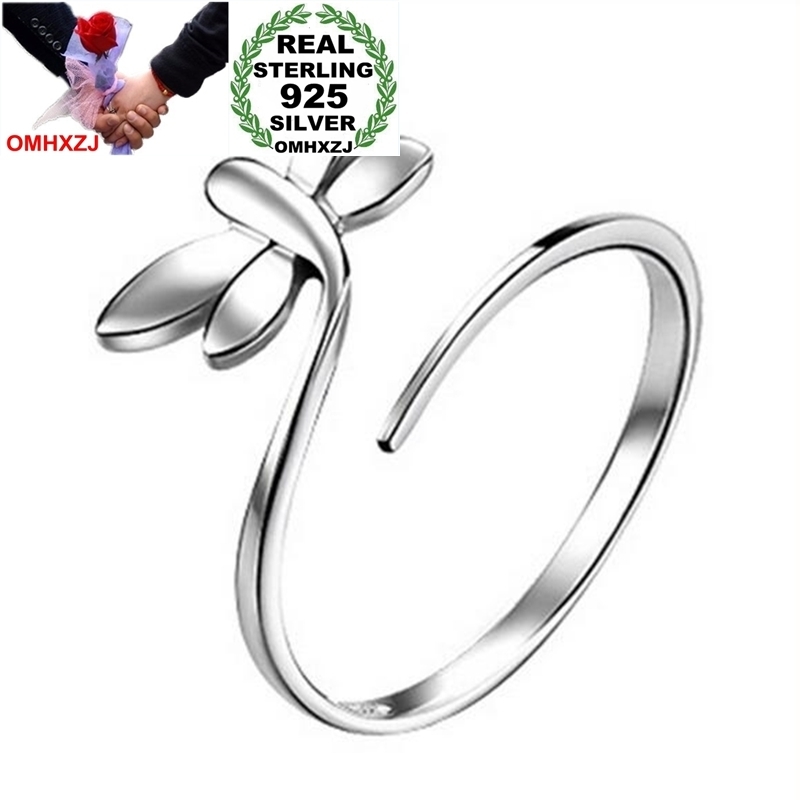 OMHXZJ Wholesale Fashion Simple Dragonfly Lovers Couple 925 Sterling Silver open adjust female for Woman Man Ring Gift RG21
OMHXZJ Wholesale Fashion Simple Dragonfly Lovers Couple 925 Sterling Silver open adjust female for Woman Man Ring Gift RG21
