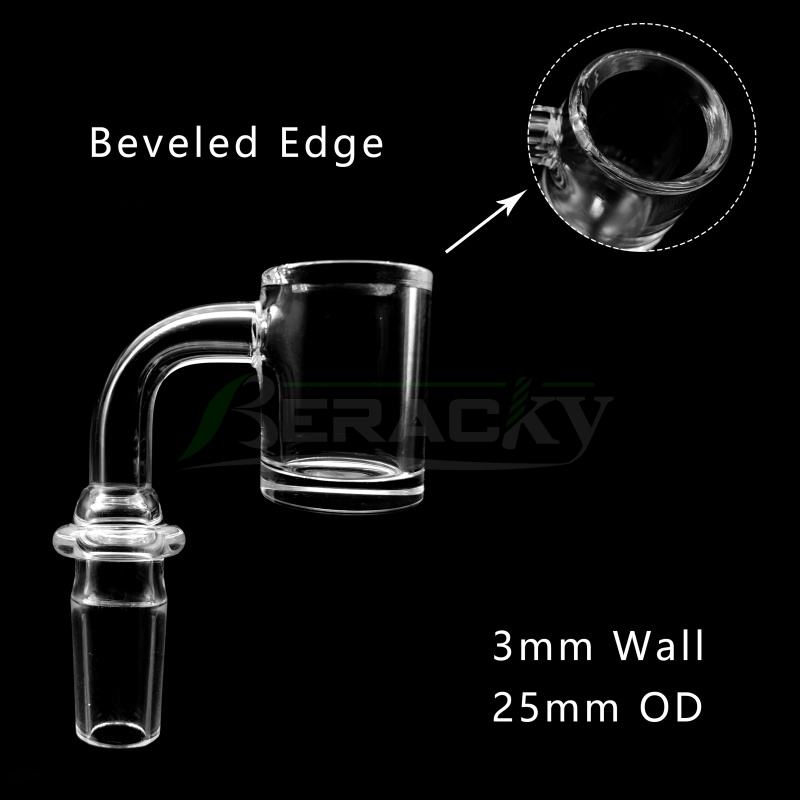 3mmWall 4mmBottom Beveled Edge Quartz Banger With New Joint Male Female 10mm 14mm 18mm 45/90 Degrees Quartz Nails for Glass Water Bong
3mmWall 4mmBottom Beveled Edge Quartz Banger With New Joint Male Female 10mm 14mm 18mm 45/90 Degrees Quartz Nails for Glass Water Bong