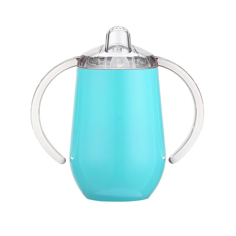 10oz Sippy Cup Stainless Steel Wine Glasses Double Handles Egg Cups Sucker Cup Double Wall Vacuum Insulated Flask EEA1370-6, As pic
10oz Sippy Cup Stainless Steel Wine Glasses Double Handles Egg Cups Sucker Cup Double Wall Vacuum Insulated Flask EEA1370-6, As pic